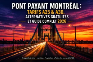 Read more about the article 🚗 Pont Payant Montréal : Tarifs A25 & A30, Alternatives Gratuites et Guide Complet 2026