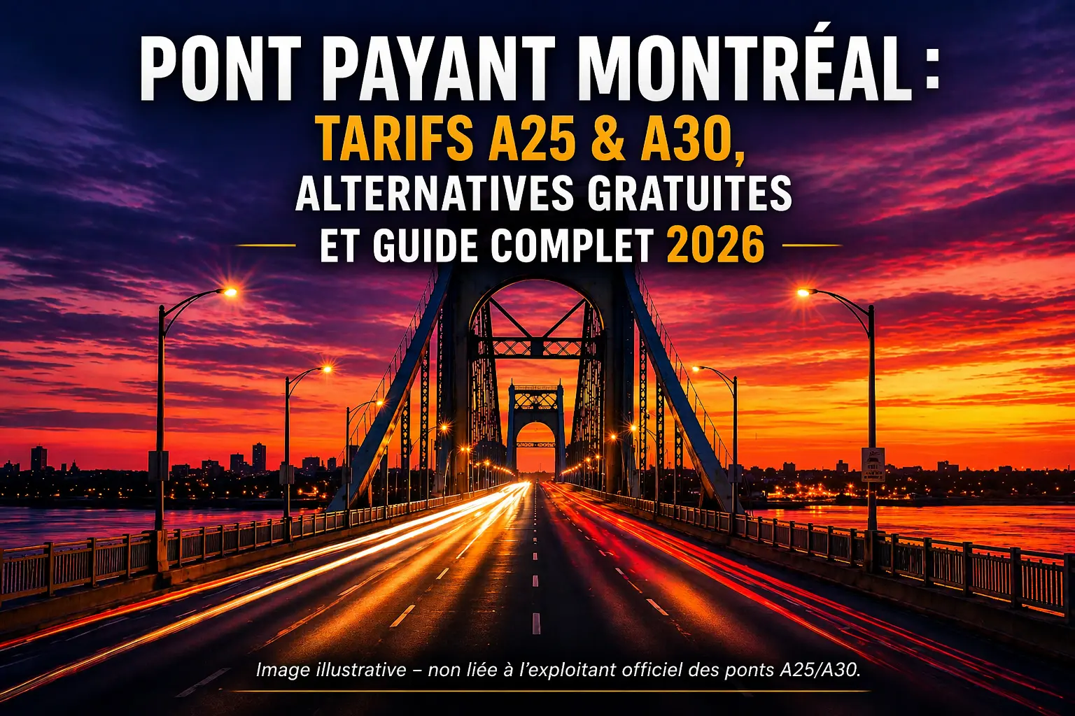 Read more about the article 🚗 Pont Payant Montréal : Tarifs A25 & A30, Alternatives Gratuites et Guide Complet 2026