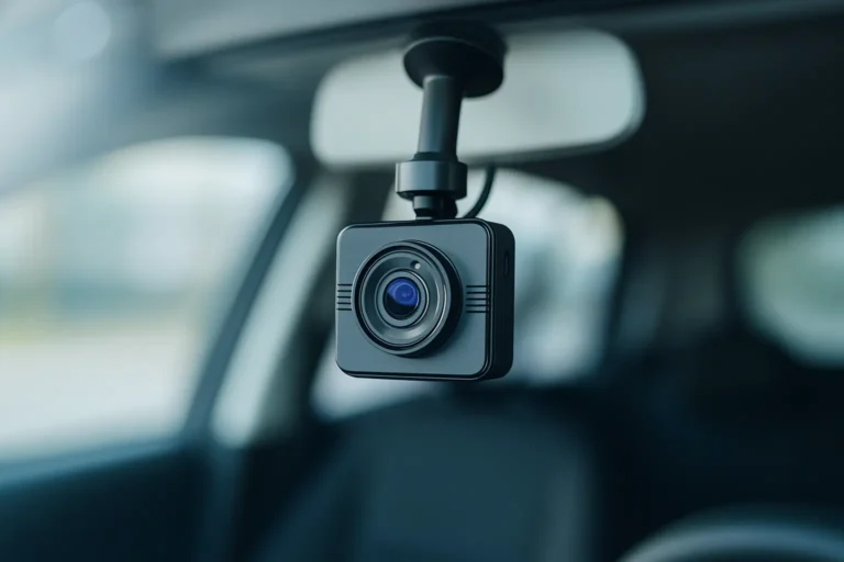 Dashcam installée sur pare-brise – meilleure dashcam Québec
