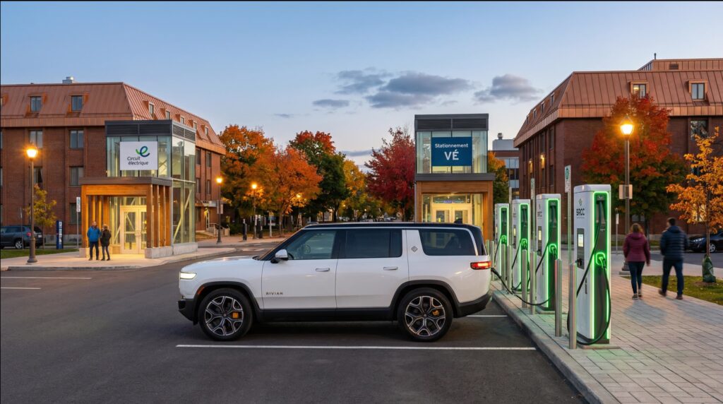 Bornes de recharge pour voitures électriques au Québec